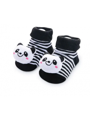 Meia Divertida Para Bebê Panda